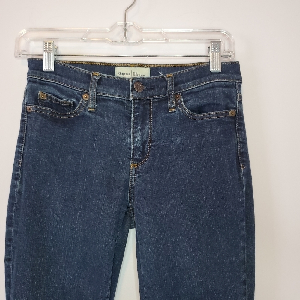 Gap Jeans 25 Regular True Skinny Denim - Picture 4 of 12